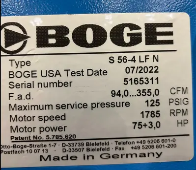 USED 2022 BOGE S 56-4 LF N
