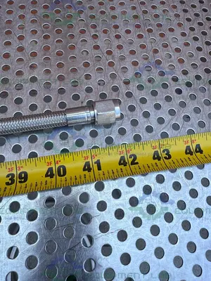 Unbranded 42" Stainless Steel Braided Hose w/ 1/2" NPT Fittings