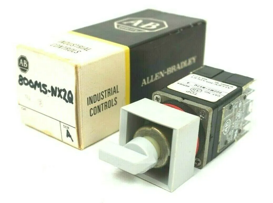 NEW ALLEN BRADLEY 800MS-NX2Q SELECTOR SWITCH SER.A 800MSNX2Q