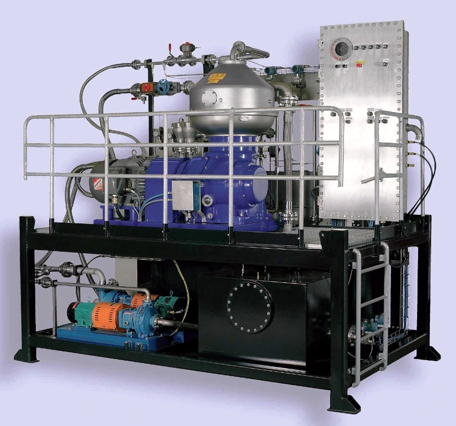 Alfa-Laval OFSX 610 crude oil dehydrator mobile system.