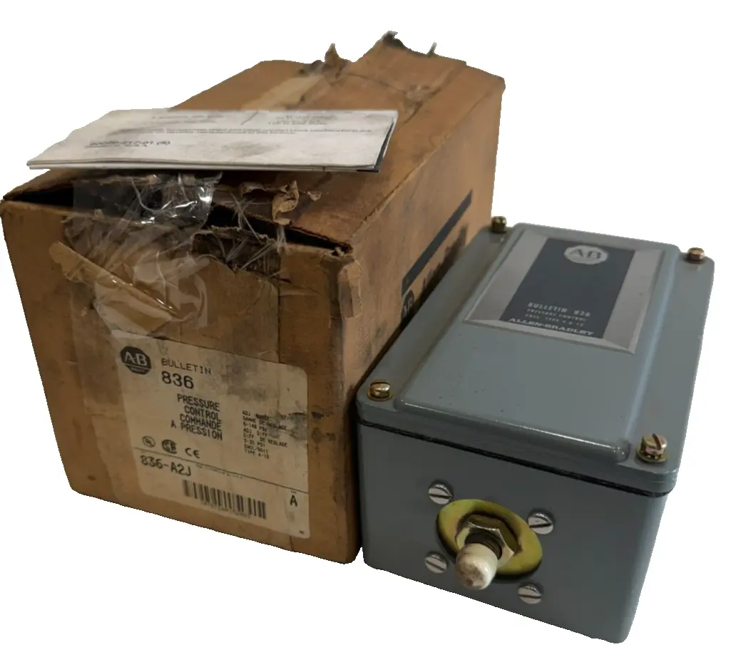 ALLEN BRADLEY 836-A2J PRESSURE CONTROL SWITCH SER.A 836A2J NEW SURPLUS