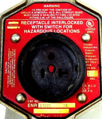 USED CROUSE HINDS ENR21201-M3 RECEPTACLE ENR21201M3