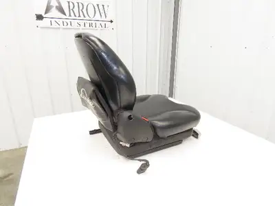 Grammer Forklift Seat Black Vinyl Adjustable Removed From Linde 0015225372