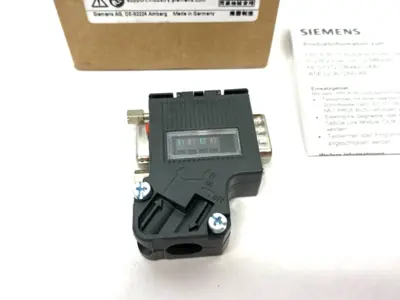 New | in-Stock Siemens SIMATIC DP PROFIBUS Bus Connector 35-Degree RS485 Electrical Fittings Michigan US | Maverick Industrial Sales #1401814