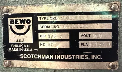 Used 2004 SCOTCHMAN CP0 350LT Circular Cold Saws Ohio US | CW WOOD MACHINERY #1341664