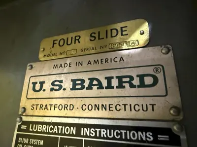 Used U.S. BAIRD #2 Wire Forming (and Four Slides) Ohio US | G-2000, Inc. #1063274