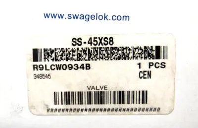 LOT OF 6 NEW SWAGELOK SS-45XS8 BALL VALVE SS45XS8