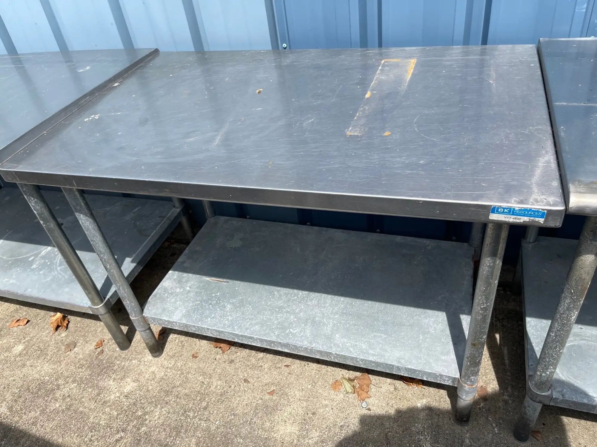 Used BK-Resources Used 48" BK Vtt-4830 Stainless Steel Table - SS92 Food Prep Tables Illinois US | Falcon Restaurant Supply #1376108