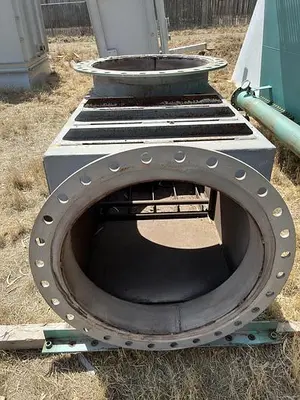 Heat Exchanger, Air, 2,528 SF, 550 deg F, Cain Industries #S744457