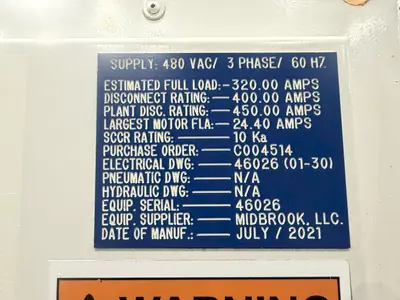 2021 MIDBROOK 250 Wash Rinse Blow-Off Rotary Drum Washer | Benchmark Machine Tools (30)