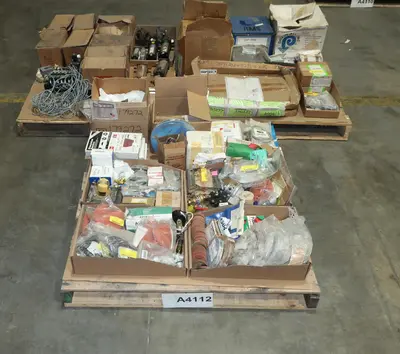 3 PALLETS OF ASSORTED VALVE AND REPLACEMENT PARTS