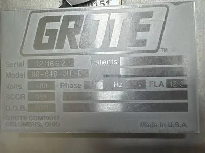 Used 2021 GROTE HS-648-3-IT-E Slicers / Dicers / Cutters Illinois US | M&M Equipment Corp. #1269207