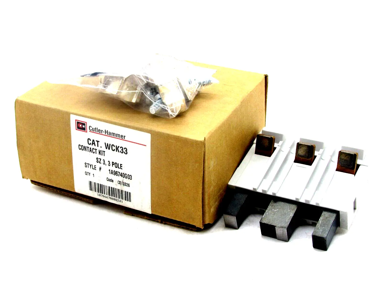NEW CUTLER HAMMER WCK33 CONTACT KIT SIZE 3 , 3 POLE
