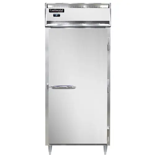 Continental D1RXNSS 36 1/4" One Section Reach In Refrigerator, (1) Right Hinge Solid Door, Top Compressor, 115v