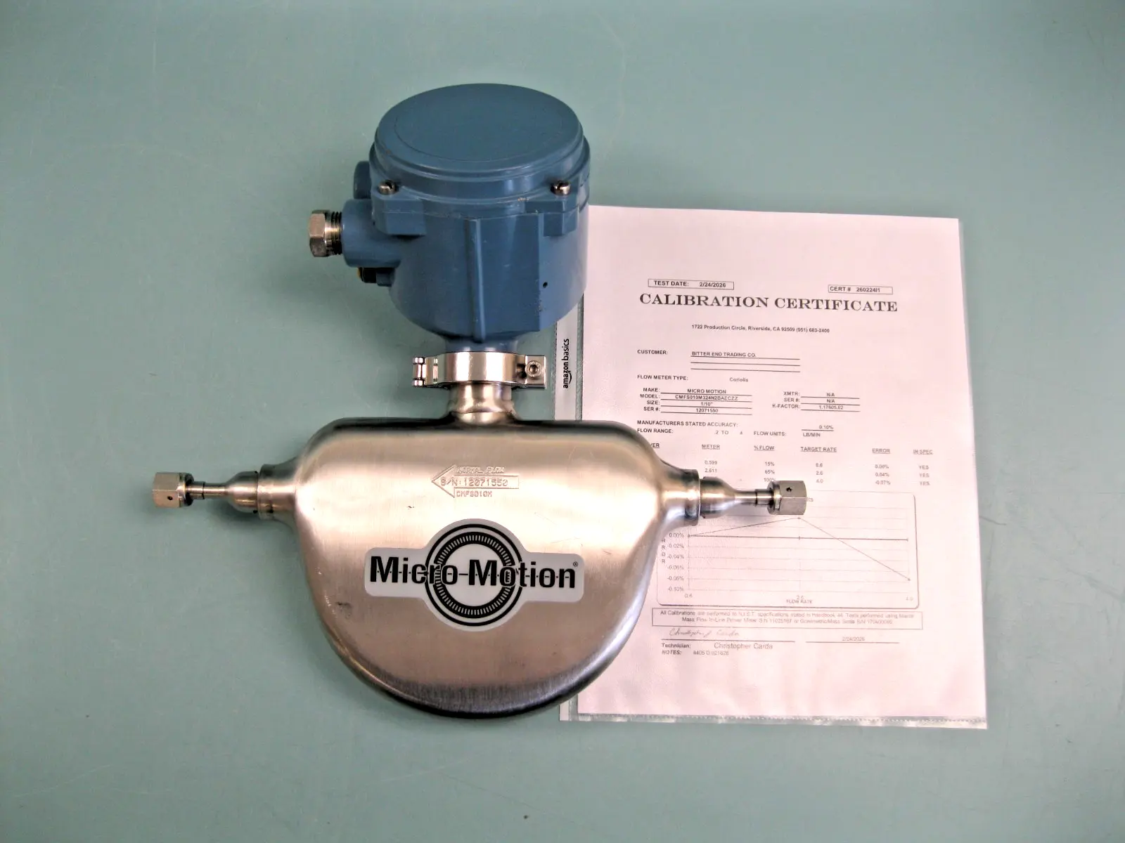 USED Micro Motion CMFS010 M324N2BAECZZ