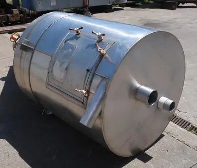 SPC9025  Bin Hopper Silo 46 cu.ft., bulk storage bin, Stainless Steel
