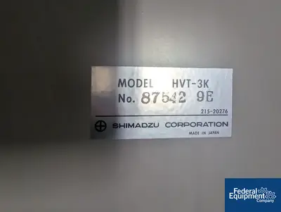 USED Shimadzu Shimadzu X-Ray Diffractometer, Model XRD-6000