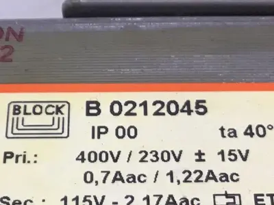 USED BLOCK B0212045