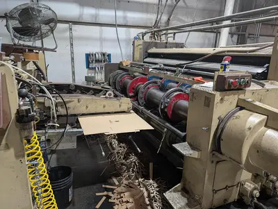 50" x 110" Hooper 2 color Flexo Folder Gluer