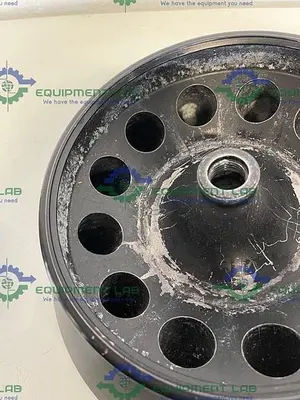 USED BECKMAN JA-12 FIXED-ANGLE ALUMINUM ROTOR- 12 X 50 ML, 12,000 RPM W/ DAMAGED PINS