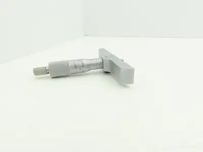 Mitutoyo 128-106 Depth Gage Micrometer 0-1" Range .001"Grad 4" Base