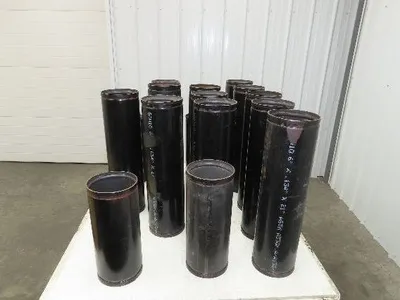 Victaulic 6"x 24" Grooved End Black Pipe Sch 10 Steel  Lot of 53' Length 16pcs