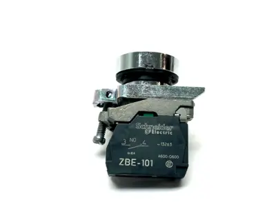 ZB4-BA2 | Schneider Electric  Non-Illuminated Black Pushbutton ZBE-101 - Used