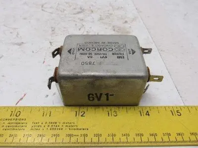 Corcom 6V1 115/250V 50-400Hz EMI Filter Lot Of 2