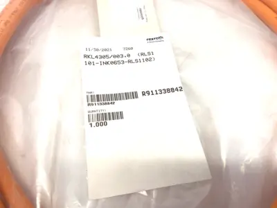 NEW BOSCH REXROTH POWER CABLE RKL4305/003,0 (RLS1101-INK0653-RLS1102)