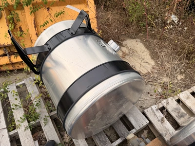 Used DTNA 50 GALLON FUEL TANK WITH STRAPS.  CAME OF FREIGHTLINER Aluminum  Tanks Michigan US | Miedema Asset Management Group #1357569