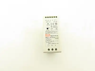 Mean Well MDR-40-24 DIN Rail Power Supply 100-240VAC to 24VDC 40W  Lot of 3