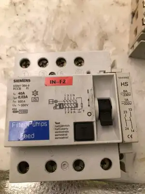 Siemens 5SM1 354-6 40A RCCB Residual Current Circuit Breaker 500V -Lot of 2