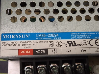 MORNSUN LM35-20B24 POWER SUPPLY 24V 1.5A