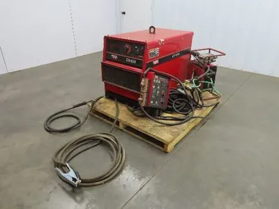 Lincoln CV 655 Mig Welder 650A Welding Power Source DH-10 Double Header Feeder