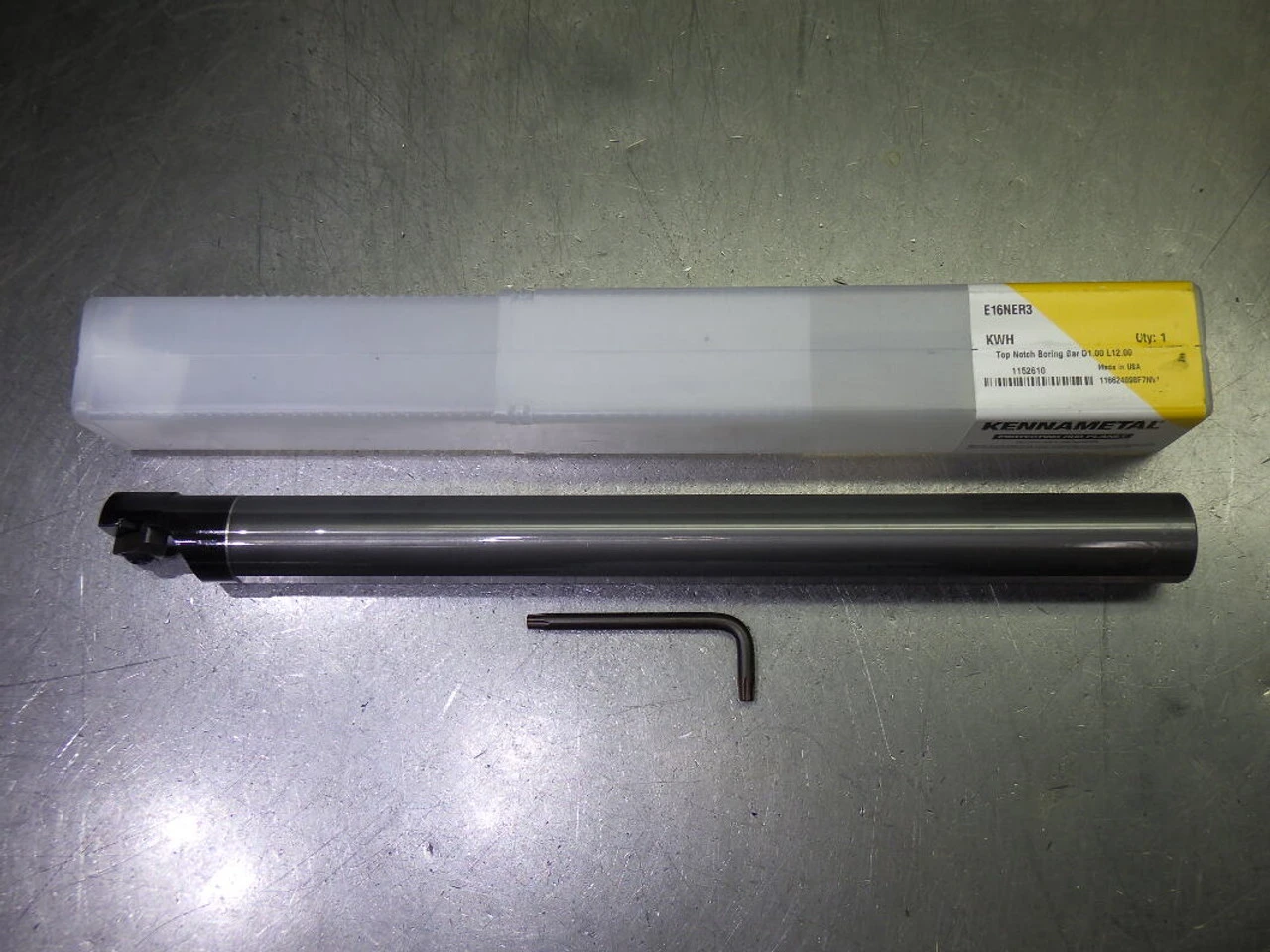 Kennametal 1.375" Coolant Thru Carbide Boring Bar 1" Shank E16NER3 (LOC2423A)