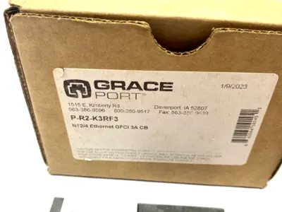 New | in-Stock Grace Technologies GracePort Ethernet Panel Interface Connector Electrical Fittings Michigan US | Maverick Industrial Sales #1391365