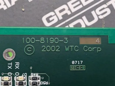 WTC 900-8195-3M0 WebView Weld Control Main Board 100-8190-3 Used