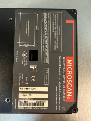 Microscan FIS-0880-0001 Fixed Mount Barcode Scanner MS-880 (3.1.2)