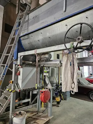 USED HOSOKAWA TWO-STAGE PLASTIC SHREDDING AND GRANULATION SYSTEM