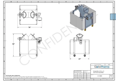 New | in-Stock GLOBEPHARMA’S _UNKNOWN_ Double Cone - V Mixers Connecticut US | DMC Industries #1281913
