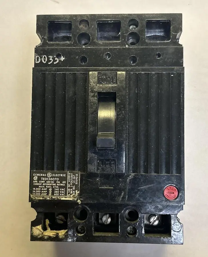 Used GE TED136070 Miscellaneous Equipment (Electrical & Power) | Surplus Asset Holdings #1201579