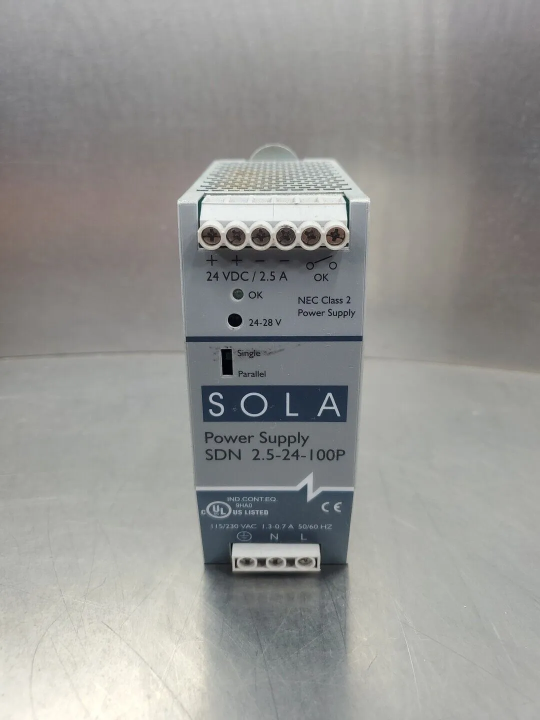 Sola SDN 2.5-24-100P Power Supply. 4D-32