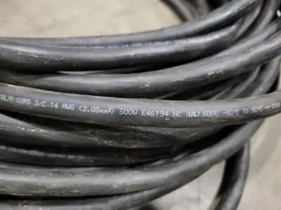 80 ft SOOW Power Extension Cord 14/3 AWG 15A 125V