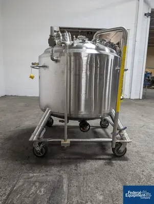 USED DCI 400 Liter DCI Jacketed Receiver Tank, 316L S/S, 45/125#