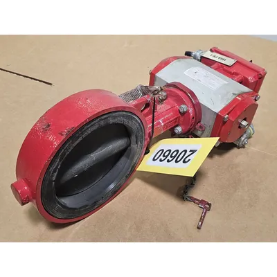 Used Bray 6" Dia. Series 30 Resilient Seated Wafer Butterfly Valve