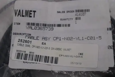 NEW IN BOX VALMET CP1-N02-VL1-C01-5/ CP1N02VL1C015 STOCK G803A