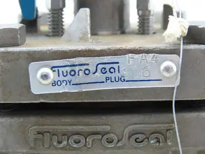 Fluroseal 1-1/2" Flange Class 150 Stainless Steel 3 Way Divert Ball Valve CF8M