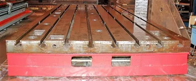 T-Slotted Floor Plate 78 x 169.5" Cast Iron