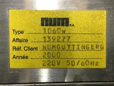 USED NUM NUM1060W-MAIN RACK