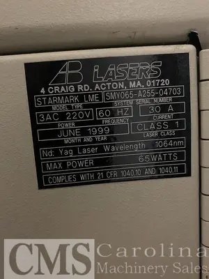 USED 1999 AB LASER STARMARK LME LASER